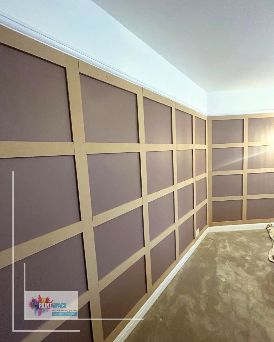 Cinder Rose Panelled Room Before