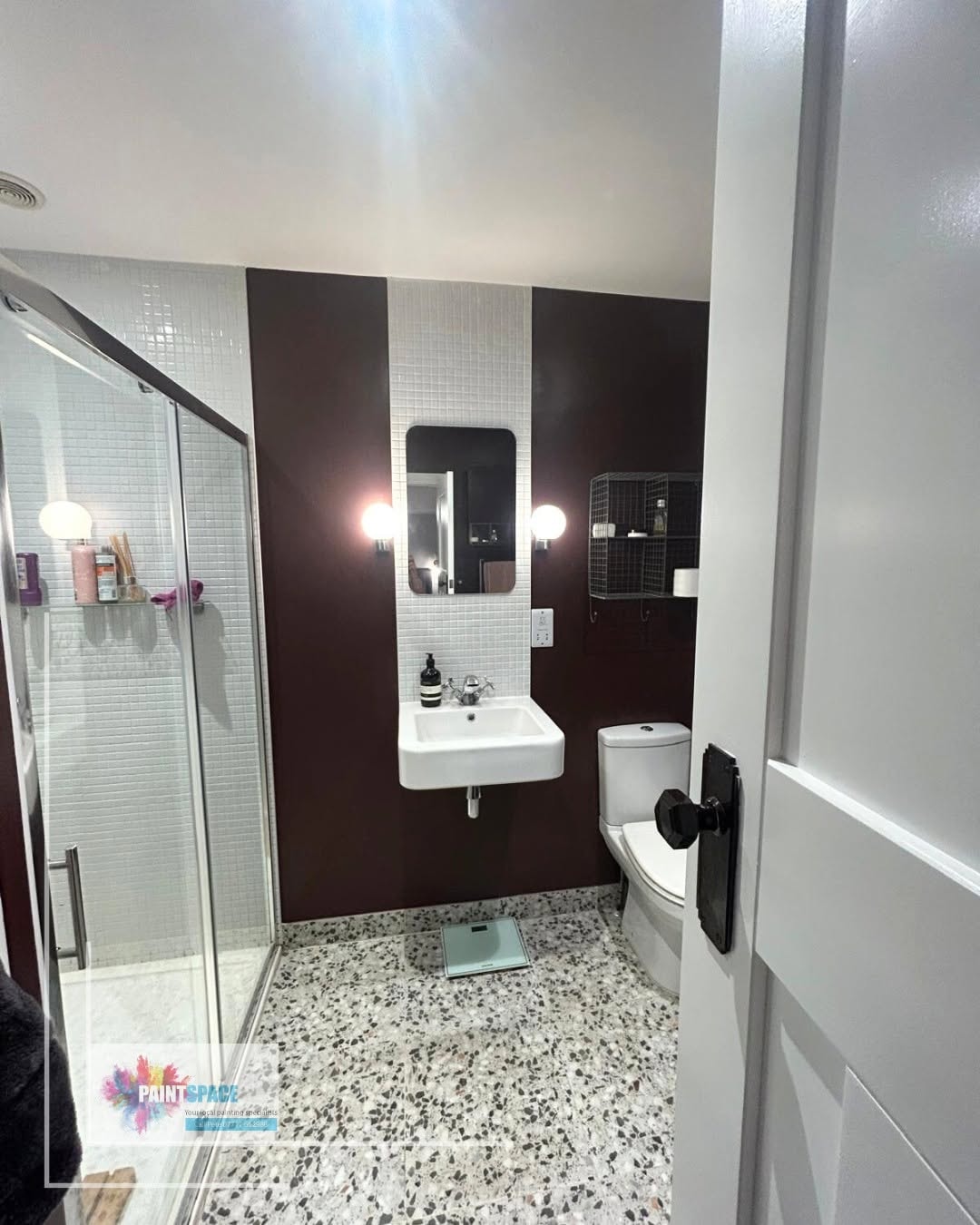 Burgundy Bathroom