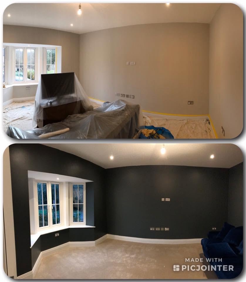 Living Room Before and After